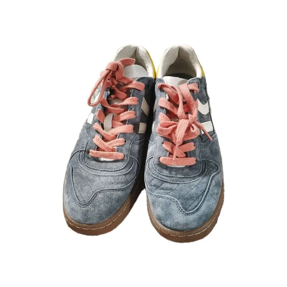 Coolway Goal Blue Coral Yellow Suede Shoes Sneakers Women's Size 10 - Picture 3 of 12